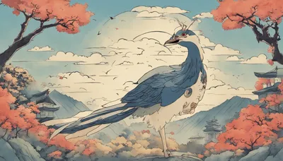 Illustration representing the proverb 青い鳥